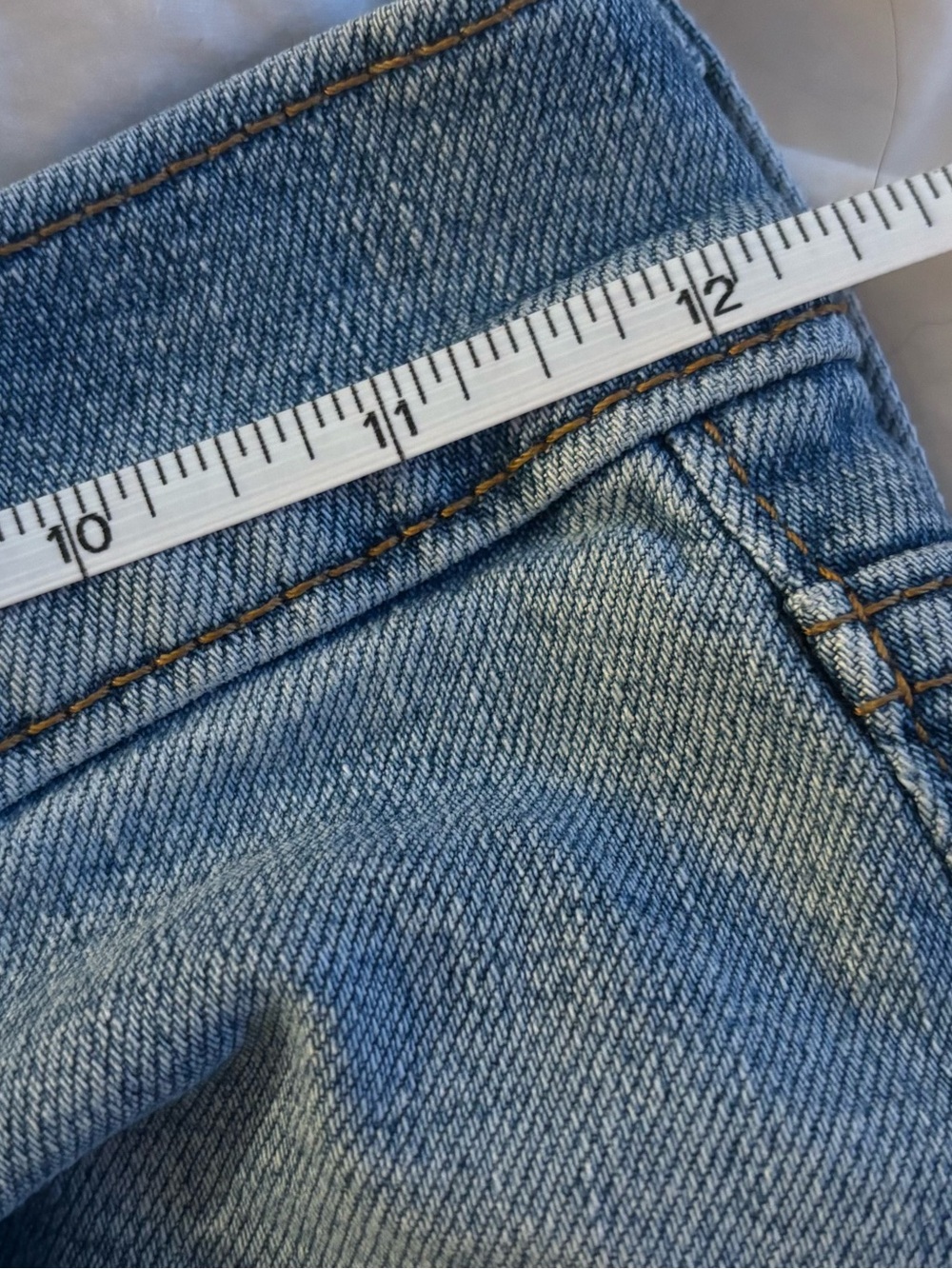 Levi’s Ribcage Straight Jeans Size 25 High Rise Light Wash Stretch Denim 25x32 - Picture 11 of 13